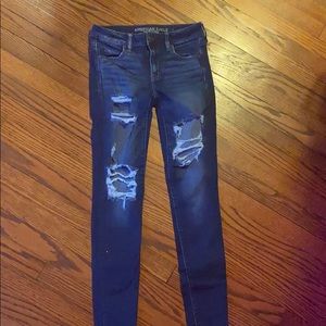dark wash american eagle jeans